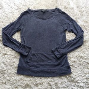 Blue Long Sleeve Top